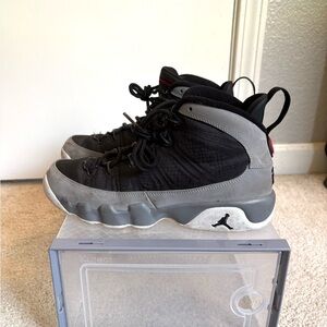 Black and Gray High-Top Sneakers